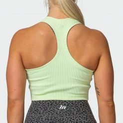Best Sale โ๏ธ Muscle Nation Classic Rib Cropped Tank - Minty ๐ 14 Muscle Nation Classic Rib Cropped Tank - Minty