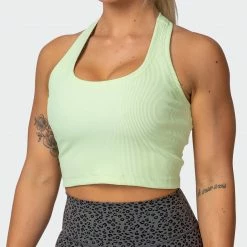 Best Sale โ๏ธ Muscle Nation Classic Rib Cropped Tank - Minty ๐ 11 Muscle Nation Classic Rib Cropped Tank - Minty