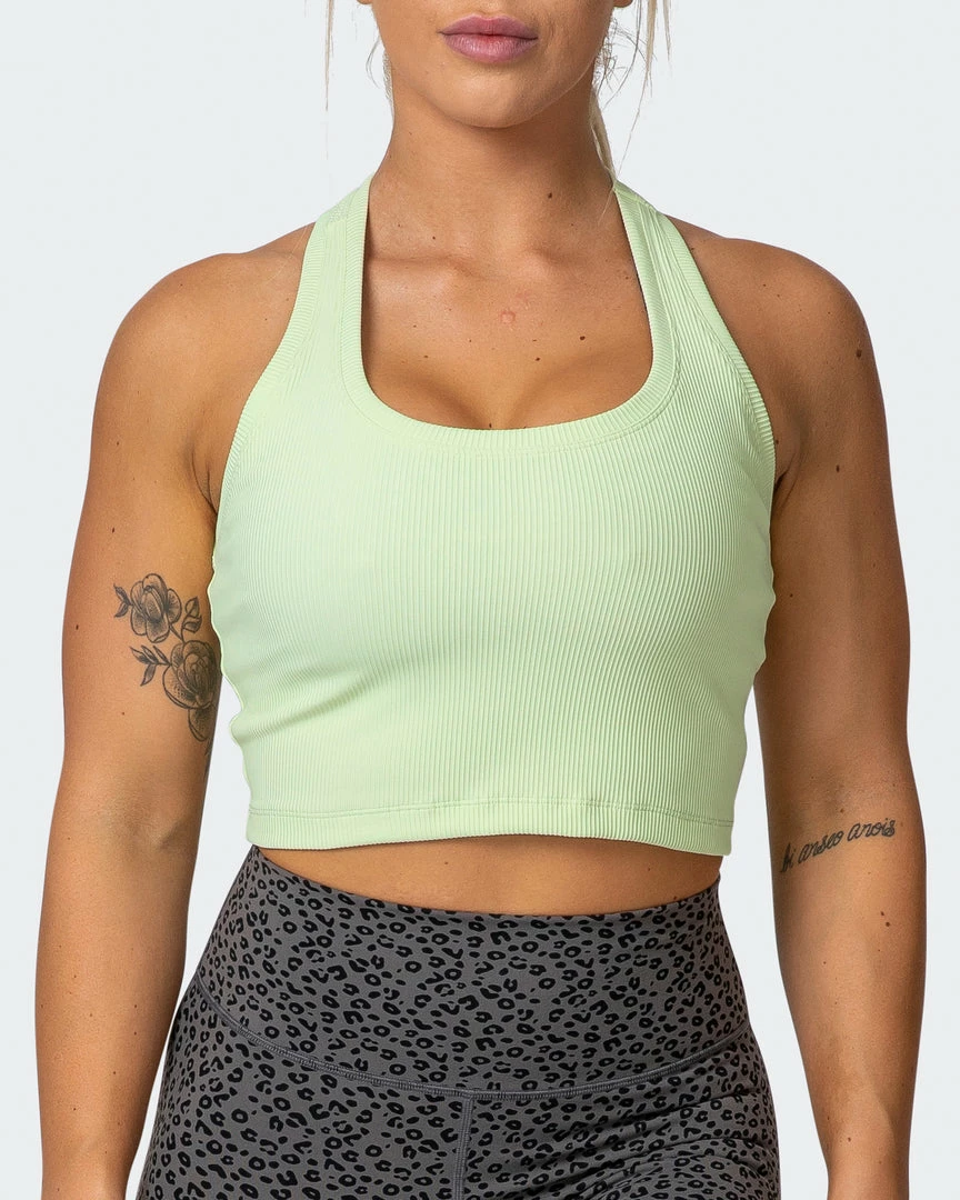 Best Sale โ๏ธ Muscle Nation Classic Rib Cropped Tank - Minty ๐ 4 Muscle Nation Classic Rib Cropped Tank - Minty