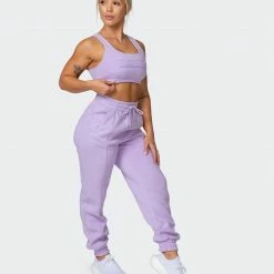 Muscle Nation Lounge Trackpants - Lilac