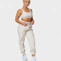 Muscle Nation Lounge Crop - Almond Welcome To The Club