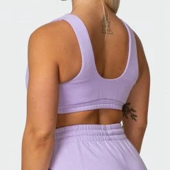 Muscle Nation Lounge Crop - Lilac