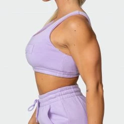 Muscle Nation Lounge Crop - Lilac