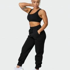 Muscle Nation Lounge Crop - Black