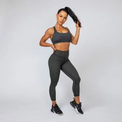 Muscle Nation Scrunch Bum Signature Scrunch 7/8 Leggings - Heather Black