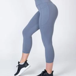 Muscle Nation 7/8 Pocket Leggings - Stone Womens