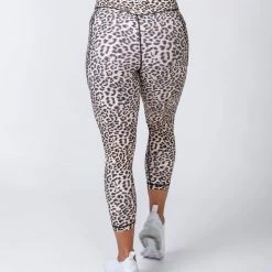 Muscle Nation 7/8 Pocket Leggings - Yellow Leopard