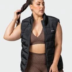 Muscle Nation Unisex Puffer Vest - Black