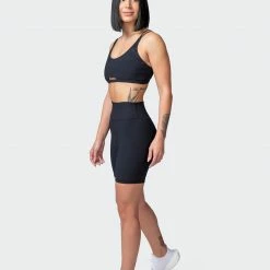 Deals ๐ Muscle Nation Zero Rise Rib Bike Shorts - Black โจ 15 Muscle Nation Zero Rise Rib Bike Shorts - Black