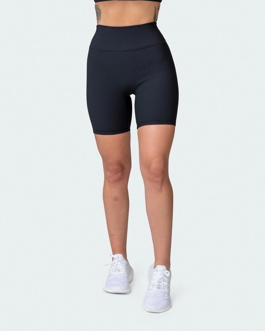 Deals ๐ Muscle Nation Zero Rise Rib Bike Shorts - Black โจ 5 Muscle Nation Zero Rise Rib Bike Shorts - Black