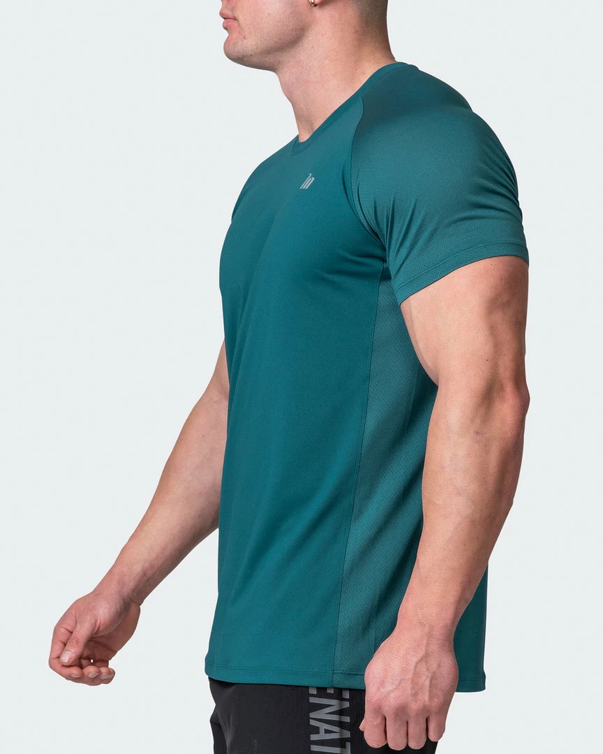 Cheapest 🤩 Muscle Nation Ventilation Tee - Deep Teal 😉 6 Muscle Nation Ventilation Tee - Deep Teal