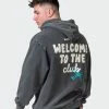 Top 10 ๐ Muscle Nation Welcome To The Club Mens MN Club Oversized Vintage Hoodie - Washed Black ๐งจ 1 Muscle Nation Welcome To The Club Mens MN Club Oversized Vintage Hoodie - Washed Black
