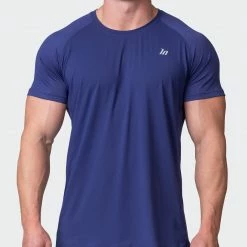 Muscle Nation Welcome To The Club Ventilation Tee - Dark Cobalt