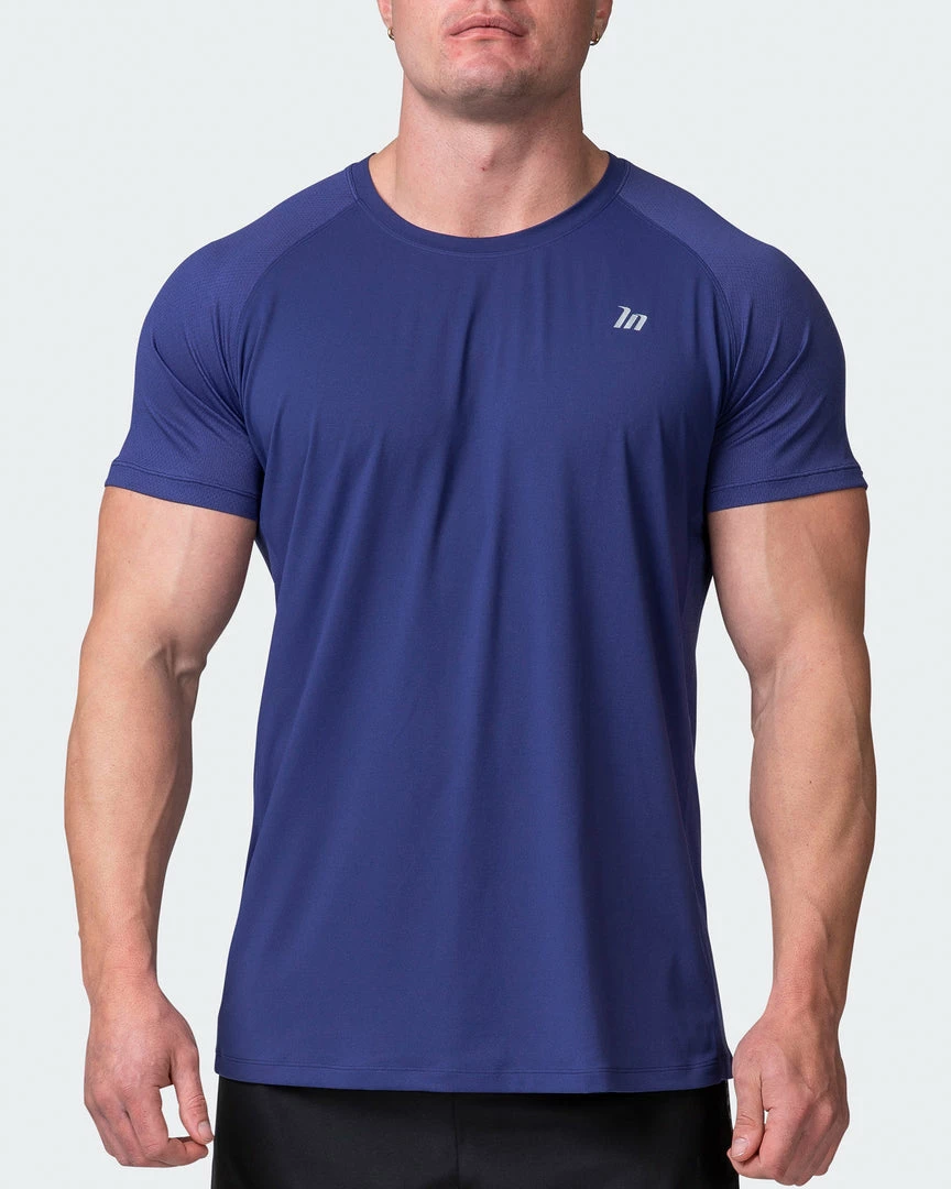 Hot Sale 🌟 Muscle Nation Welcome To The Club Ventilation Tee - Dark Cobalt 👏 4 Muscle Nation Welcome To The Club Ventilation Tee - Dark Cobalt