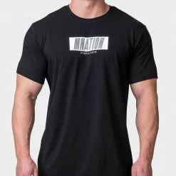 Muscle Nation Welcome To The Club Slash Tee - Black