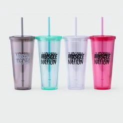 Muscle Nation 30% EOFY SALE 650ml MN Straw Cup
