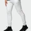 Muscle Nation Welcome To The Club Classic Tapered Joggers - White Marl