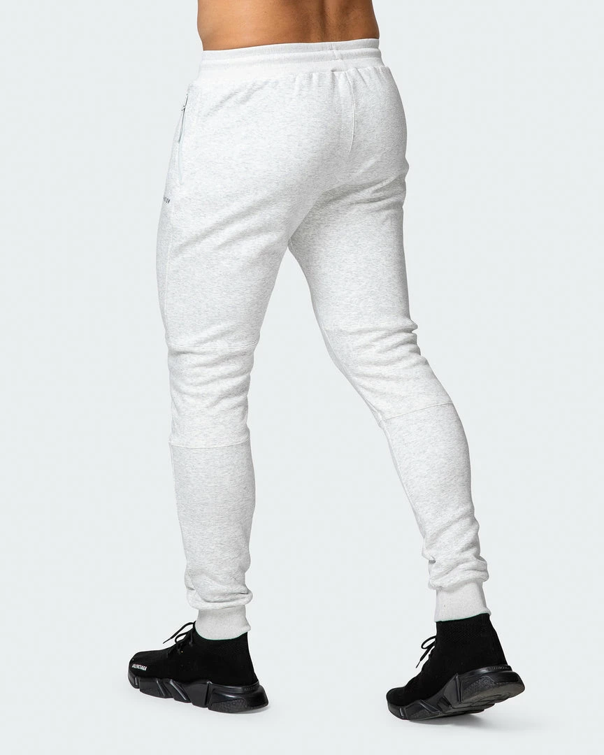 Hot Sale ๐ Muscle Nation Welcome To The Club Classic Tapered Joggers - White Marl ๐ 8 Muscle Nation Welcome To The Club Classic Tapered Joggers - White Marl