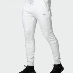 Hot Sale ๐ Muscle Nation Welcome To The Club Classic Tapered Joggers - White Marl ๐ 13 Muscle Nation Welcome To The Club Classic Tapered Joggers - White Marl