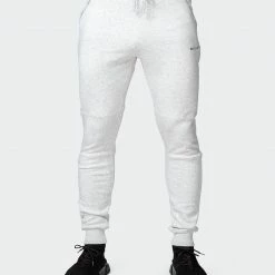 Muscle Nation Welcome To The Club Classic Tapered Joggers - White Marl