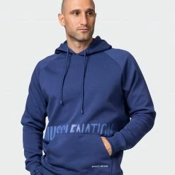Muscle Nation Welcome To The Club Classic Hoodie - Dark Cobalt