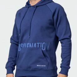 Muscle Nation Welcome To The Club Classic Hoodie - Dark Cobalt