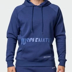 Muscle Nation Welcome To The Club Classic Hoodie - Dark Cobalt
