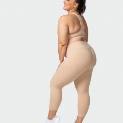 Muscle Nation Signature Scrunch 7/8 Leggings - Brown Sugar Mini Cheetah Print Welcome To The Club