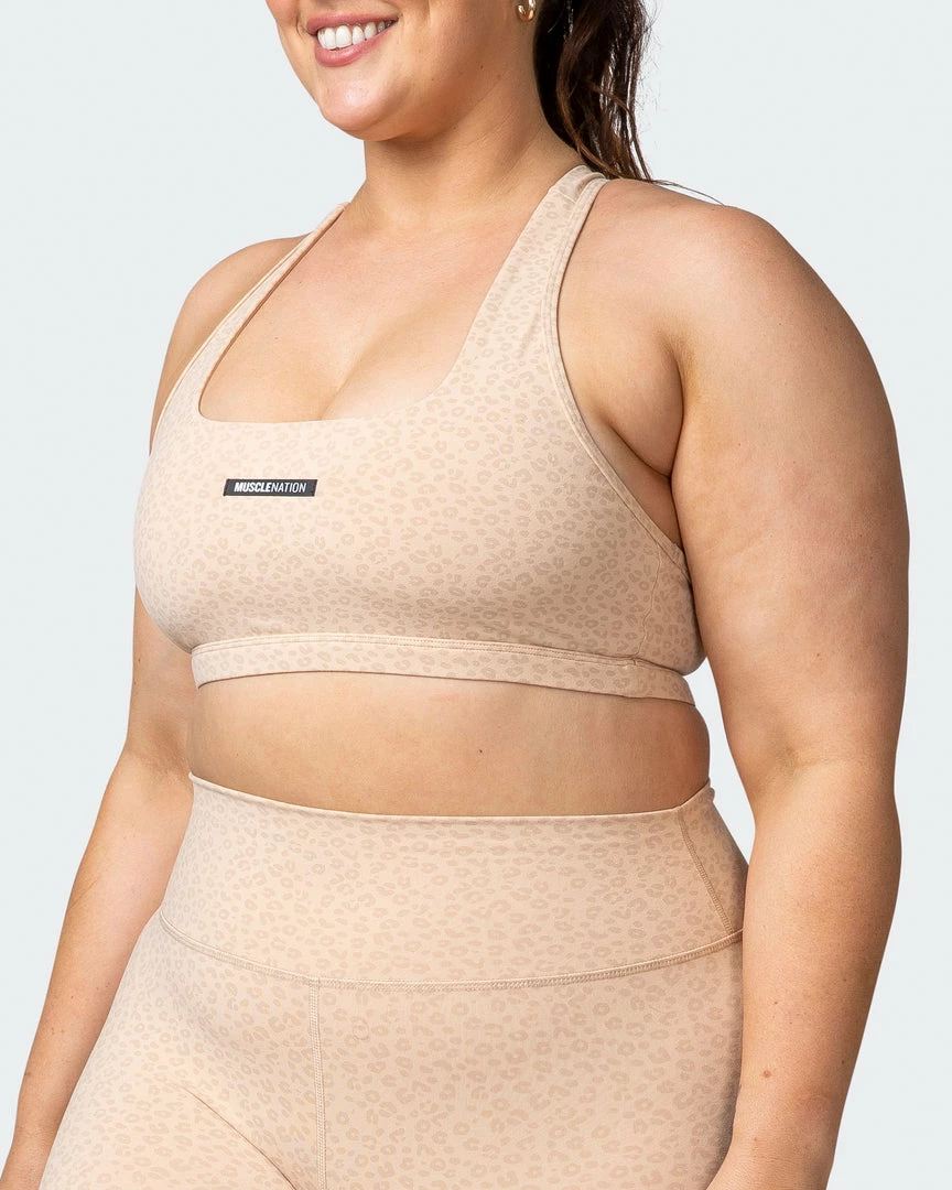 Best Pirce ๐งจ Muscle Nation Flex Bra - Brown Sugar Mini Cheetah Print Welcome To The Club ๐ 5 Muscle Nation Flex Bra - Brown Sugar Mini Cheetah Print Welcome To The Club