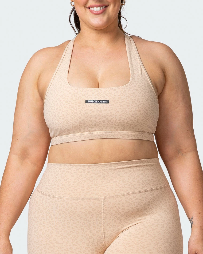 Best Pirce ๐งจ Muscle Nation Flex Bra - Brown Sugar Mini Cheetah Print Welcome To The Club ๐ 4 Muscle Nation Flex Bra - Brown Sugar Mini Cheetah Print Welcome To The Club