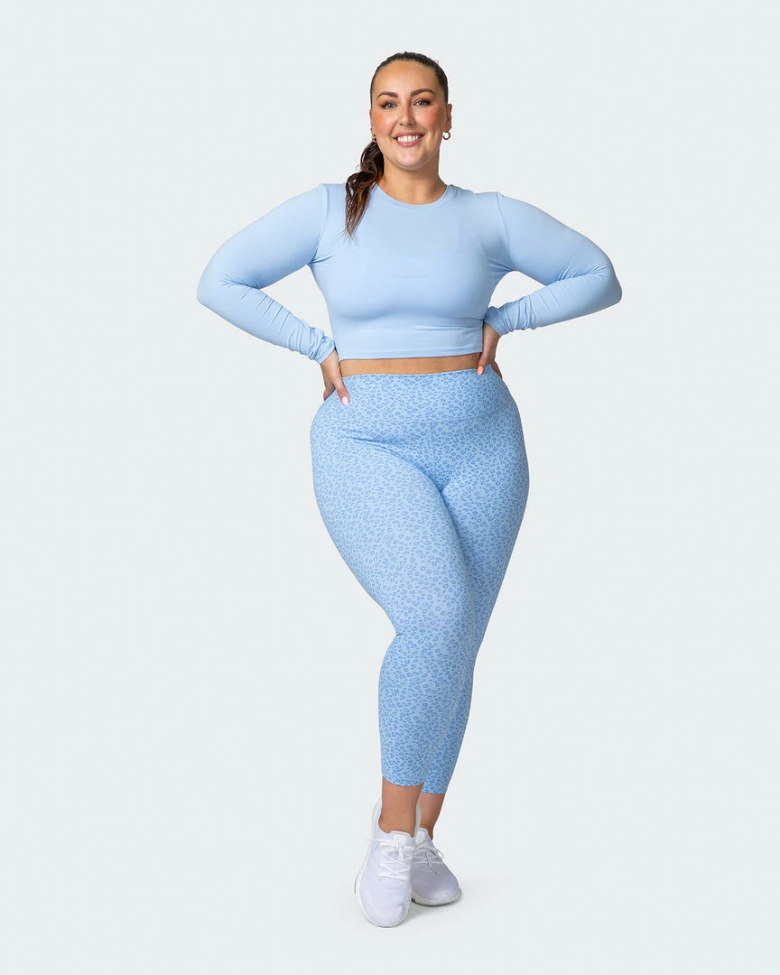 Coupon ๐ Muscle Nation Welcome To The Club MN Everyday Cropped Long Sleeve Top - Periwinkle ๐งจ 9 Muscle Nation Welcome To The Club MN Everyday Cropped Long Sleeve Top - Periwinkle