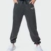 Muscle Nation Womens MN Club Vintage Trackies - Washed Black