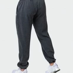 Muscle Nation Welcome To The Club Mens MN Club Vintage Trackies - Washed Black