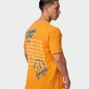 Muscle Nation Mens MN Squad Oversized Vintage Tee - Washed Fireball