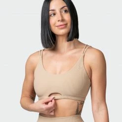 Muscle Nation All Day Rib Bralette - Brown Sugar Welcome To The Club