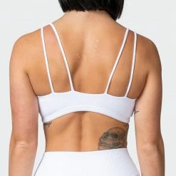 Muscle Nation All Day Rib Bralette - White