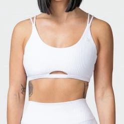 Muscle Nation All Day Rib Bralette - White