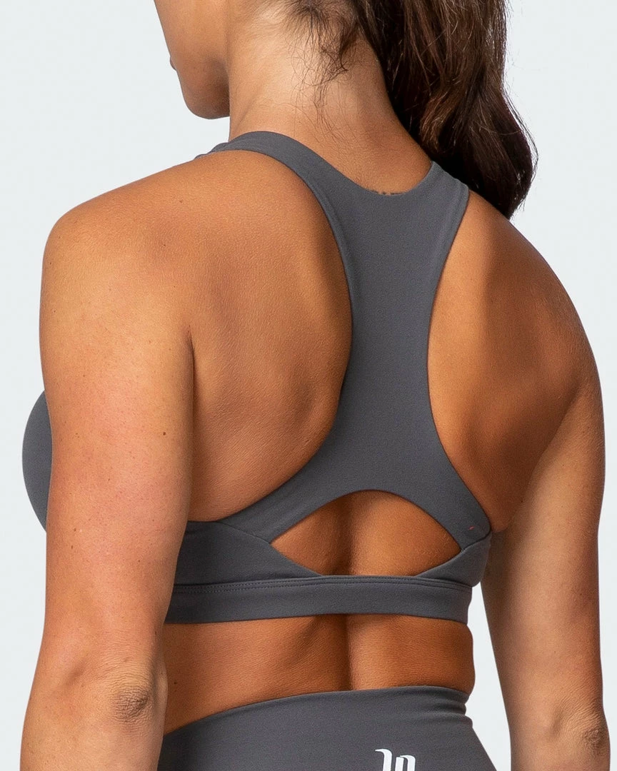Coupon 🥰 Muscle Nation Featured Ability Bra - Charcoal 🎉 6 Muscle Nation Featured Ability Bra - Charcoal