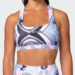 Muscle Nation Ability Bra - Marble Print Featured