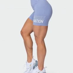 Muscle Nation Ability Signature Scrunch Bike Shorts - Storm Featured