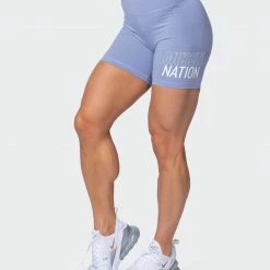 Muscle Nation Ability Signature Scrunch Bike Shorts - Storm Featured