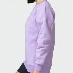 Muscle Nation Womens Lounge Jumper - Lilac Welcome To The Club