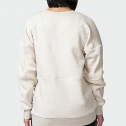 Muscle Nation Womens Lounge Jumper - Almond Welcome To The Club