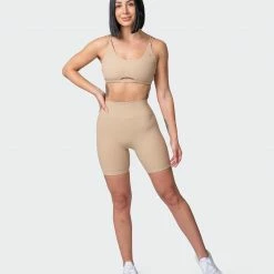 Top 10 ❤️ Muscle Nation Zero Rise Rib Bike Shorts - Brown Sugar 🥰 15 Muscle Nation Zero Rise Rib Bike Shorts - Brown Sugar