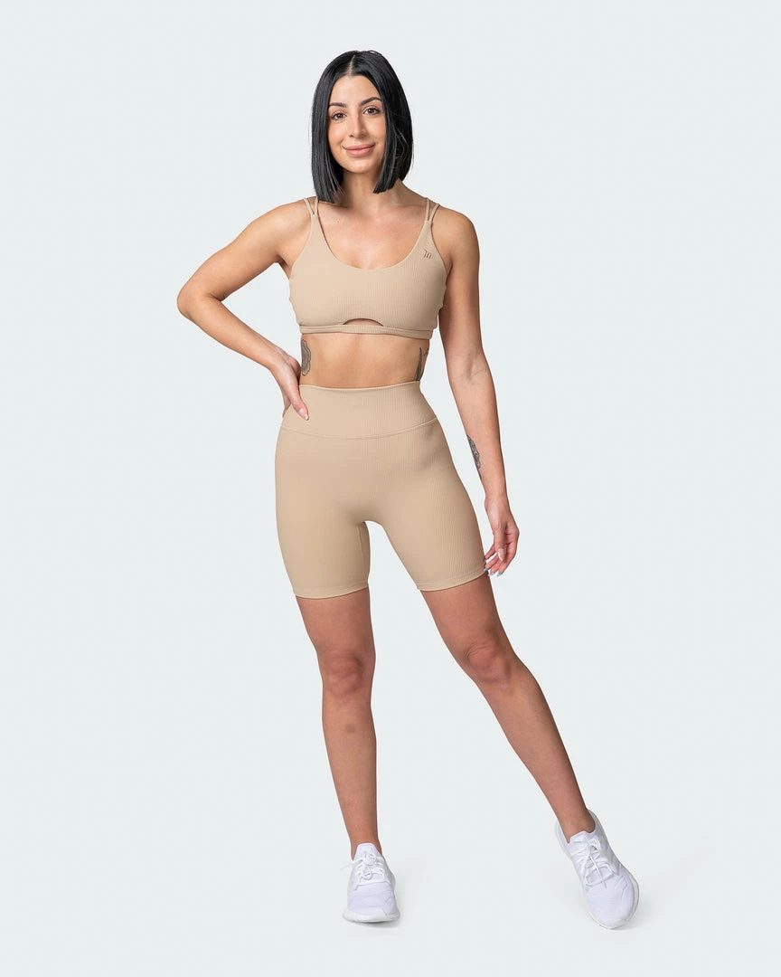 Top 10 ❤️ Muscle Nation Zero Rise Rib Bike Shorts - Brown Sugar 🥰 9 Muscle Nation Zero Rise Rib Bike Shorts - Brown Sugar