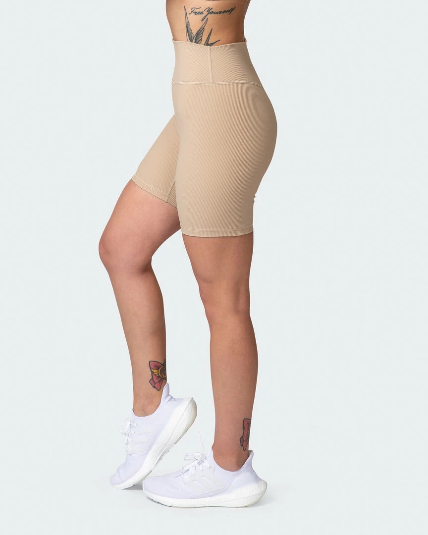 Top 10 ❤️ Muscle Nation Zero Rise Rib Bike Shorts - Brown Sugar 🥰 6 Muscle Nation Zero Rise Rib Bike Shorts - Brown Sugar