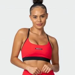 Muscle Nation Womens Agile Bra - Hot Red