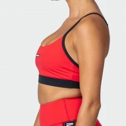 Muscle Nation Womens Agile Bra - Hot Red