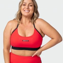 Muscle Nation Womens Agile Bra - Hot Red