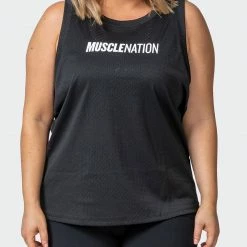Hot Sale 🧨 Muscle Nation Agile Tank - Black ⌛ 25 Muscle Nation Agile Tank - Black